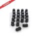 12x1.25 Steel Black Hex Wheel Nuts x20 CLEARANCE