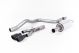 Milltek Sport Seat Leon FR 2.0 TDI SC & 5-door (13-17) Cat-Back Exhaust- Non-Resonated- Cerakote Black Tips