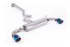 Milltek Sport Toyota GR Yaris 1.6T (Gen 2) (24+) Particulate Filter-back 3' / 76mm Non-Resonated (Louder) OPF/GPF Back System with GT-115 Burnt/Blue Titanium Trims