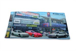 Tomei "90's Tuning Shop Japan" Bath Towel - Nissan Silvia S13/ Mazda RX-7 FX3S/Toyota Corolla AE86