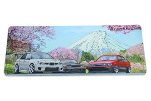 Tomei "Cherry Blossom Mt. Fuji" Computer Desk Mouse Pad 30cm x 80cm - Subaru Impreza WRX/Nissan Skyline R32 GT-R/Toyota Corolla AE86
