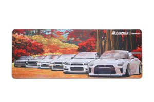 Tomei "GT-R Autumn Nagano Forest" Computer Desk Mouse Pad 30cm x 80cm - Nissan Skyline GT-R Generations