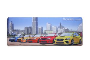 Tomei "WRX/STI Minatomirai Yokohama" Computer Desk Mouse Pad 30cm x 80cm - Subaru Impreza WRX / STI Generations
