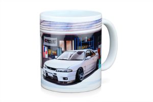 Tomei "Car Life Garage" Mug - Nissan Skyline R33 GT-R