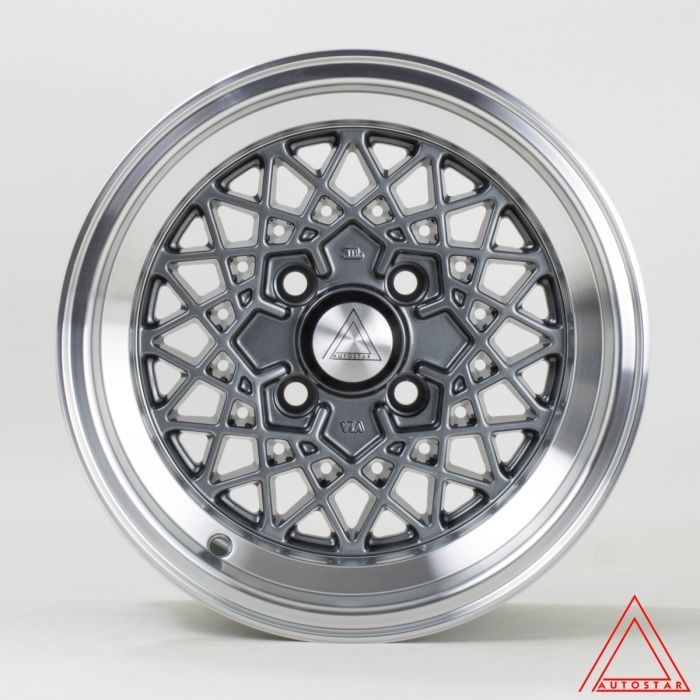 AutoStar Kyoshu 13x7 ET-7 4x101.6 Wheel - Gunmetal Grey with