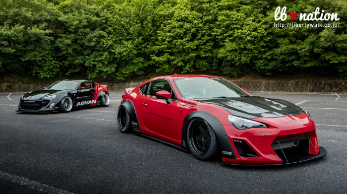 BRZ ZC6 86 ZN6 LIBERTY WALK オリジナル 車高調 lb☆nation TOYOTA 86
