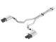 Borla  Ford Mustang GT 5.0L V8 (18-23) (w/o Active Valves) S-Type Cat-Back Exhaust System - Black Chrome Tips - Coupe only