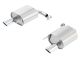 Borla Ford Mustang 2.3L EcoBoost & 3.7L V6 (15-17) & Mustang GT 5.0L V8 (16) ATAK Axle-Back Exhaust- Single 4" Round Rolled Angle-Cut Tips (Does not fit Convertible)
