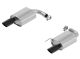 Borla Ford Mustang GT/GT Convertible 5.0L (15-17) ATAK Axle-Back Exhaust- Single 4" Round Rolled Angle-Cut Black tips