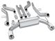 Borla Nissan 370z Coupe/Convertible (Not NISMO) 3.7L V6 (09-17) S-Type Cat-Back Exhaust- Single 4.5" Round Half-Rolled Angle-Cut Phantom Tips