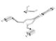 Borla Ford Mustang GT 5.0L V8 (15-17) S-Type Cat-Back Exhaust- Single 4" Round Rolled Angle-Cut Tips (Not Convertible)