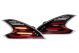 Morimoto Nissan 370z XB Tail Lights (Black/Red)