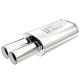 MagnaFlow Universal Street Series 5in. x 8in. x 14in. Oval Straight-Through Performance Exhaust Muffler - 3" Dual Polished Tips