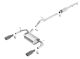 Borla Jeep Wrangler JKU 3.6L V6 (12-18) Touring Cat-Back Exhaust System - Black Chrome Tips