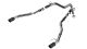 Borla Ford Ranger Raptor (24-26) Tail Pipe Tip Kit - Carbon Fiber Black Anodized