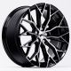 JR Wheels JR49 16x7 ET20-42 4H BLANK Gloss Black Machined Face