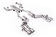 Milltek Sport Chevrolet Camaro Gen 6 SS 6.2L V8 2016-2024 Cat-back Exhaust H-Pipe Valved System with Quad GT-115 4.5' Brushed Titanium Tips
