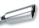 Borla Universal 2.25in Inlet 4in Round Rolled Angle Cut x 12in Long Embossed Exhaust Tip