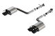 Borla 15-24 Lexus RC F Axle-Back Exhaust System S-Type - Black Chrome Tips