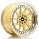 JR Wheels JR 26 16x8 ET25 4x100/108 Gold w/ Machined Lip