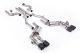 Milltek Sport Chevrolet Camaro Gen 6 SS 6.2L V8 2016-2024 Cat-back Exhaust Unbalanced Straight Center Valved System with Quad JET-115 4.5' Carbon Tips