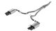 Borla Ford Mustang 2.3L Ecoboost (24-26) (w/o Active Exhaust) ATAK Cat-Back Exhaust System - Quad Black Chrome Tips