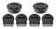 Torque Solution Honda Civic (16+) Exhaust Hanger Mount Kit - Coupe Only