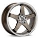 Enkei EV5 17x7 ET38 4x100/114.3 72.6mm Bore- Matt Bronze w/Machined Lip