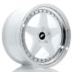 JR Wheels JR6 18x9,5 ET20-40 5H BLANK White w/ Machined Lip
