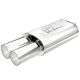 MagnaFlow Universal Street Series 5in. x 8in. x 14in. Oval Straight-Through Performance Exhaust Muffler - 3.5" Dual Polished Tips