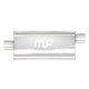 MagnaFlow Universal 5in. x 8in. x 24in. Oval Straight-Through Performance Exhaust Muffler