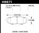 Hawk Performance Subaru Tribeca (06-14), Legacy 2.5L, 3.6L (10-14), Outback 3.6L (10-14), Forester 2.0L (14-15), BRZ (13-15) & Toyota GT86 (13-20) HT-10 Rear Race Brake Pads