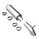 MagnaFlow Jeep Wrangler 2.5L (97-99), 4.0L (97-99) Off Road Pro Series Cat-Back Performance Exhaust System