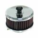 K&N Engineering Round Air Filter Assembly - 2-3/16" OR 2-5/18" FLG 4"OD CHROME TOP (1)