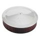 K&N Engineering Round Air Filter Assembly - 7-5/16" FLANGE, 16"DIA, 3-1/4"H, 1"DROP BASE