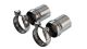 Borla Dodge Charger R/T 5.7L V8 (18-23) T-304 Stainless Steel Ball Flare Tip Adapter - Brushed