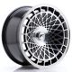 JR Wheels JR14 15x8 ET15-25 BLANK Gloss Black Machined Face