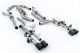 Milltek Sport Audi S8 D5 4.0 TFSI V8 Saloon / Sedan - Long Wheel Base 2020+ Resonated Cat Back Back Exhaust System (Twin 80mm) with JET-115 Carbon Trims