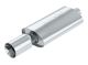 Borla Boomer Muffler Thumper Oval 2-1/4in In 4in Side Round Out