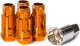 Muteki SR48 Open End Locking Lug Nut Set of 4 - Orange 12x1.50 48mm