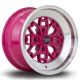 Rota Aleica 15x8 4x114.3 ET0 Wheel- Red Lip Pink