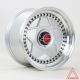 Rota Centro 15x8.25 4x100/4x108 ET20 Wheel- Red Lip Silver