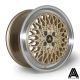 Rota Minus 17x8 4x108 ET35 Wheel- Red Lip Gold