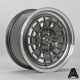 Rota Roulette 15x7 4x100 ET35 Wheel- Red Lip Gunmetal