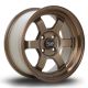 Rota Grid-V 15x7 4x100 ET20 Wheel- Satin Polished Bronze