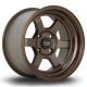 Rota Grid-V 15x8 4x100 ET0 Wheel- Satin Polished Bronze