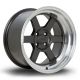 Rota Grid-V 16x9 4x100 ET0 Wheel- Red Lip Gunmetal