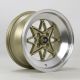 Rota Hachi 15x8 4x100 ET0 Wheel- Red Lip Gold