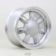 Rota Daisy 15x8 4x100 ET30 Wheel- Red Lip Silver