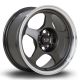 Rota Slip 15x7 4x100 ET28 Wheel- Red Lip Gunmetal
